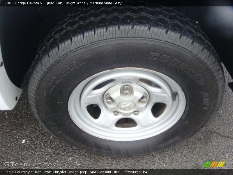 Bright White / Medium Slate Gray 2006 Dodge Dakota ST Quad Cab