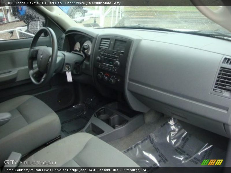 Bright White / Medium Slate Gray 2006 Dodge Dakota ST Quad Cab
