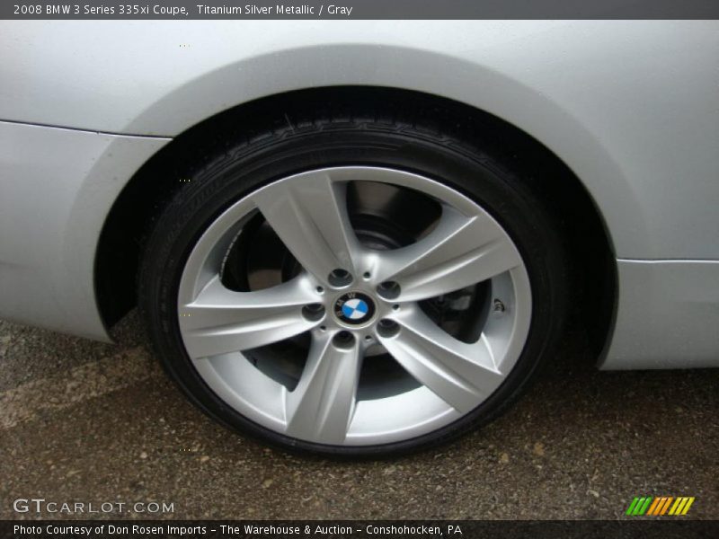 Titanium Silver Metallic / Gray 2008 BMW 3 Series 335xi Coupe
