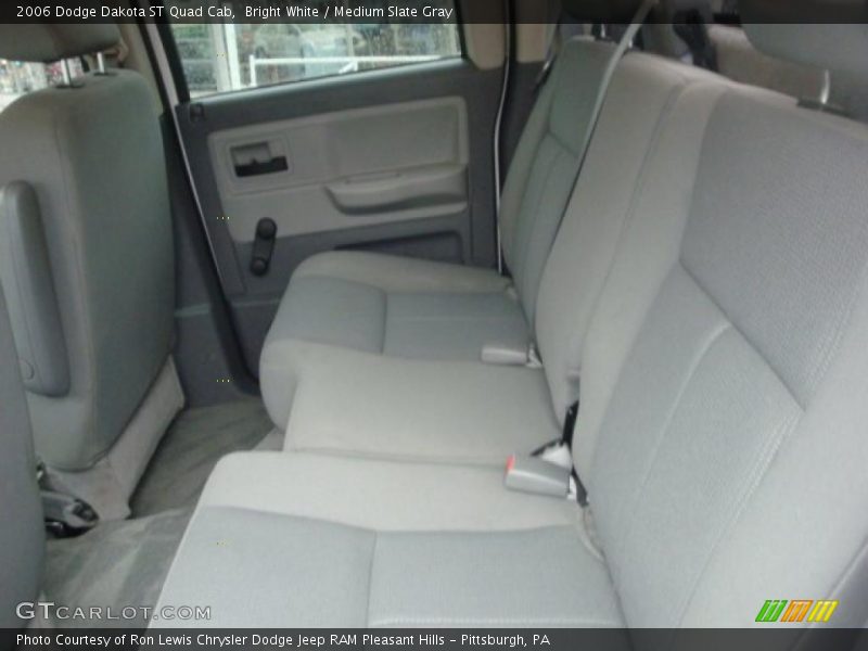 Bright White / Medium Slate Gray 2006 Dodge Dakota ST Quad Cab