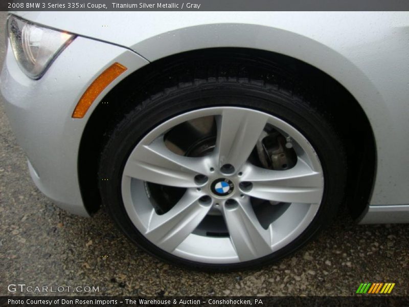 Titanium Silver Metallic / Gray 2008 BMW 3 Series 335xi Coupe