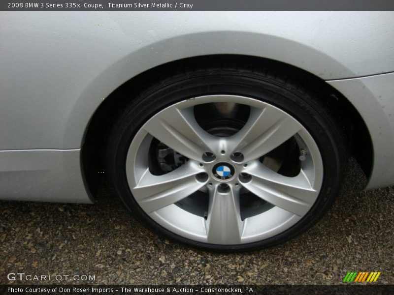 Titanium Silver Metallic / Gray 2008 BMW 3 Series 335xi Coupe