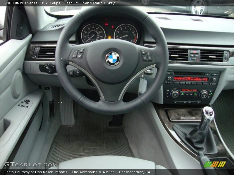Titanium Silver Metallic / Gray 2008 BMW 3 Series 335xi Coupe