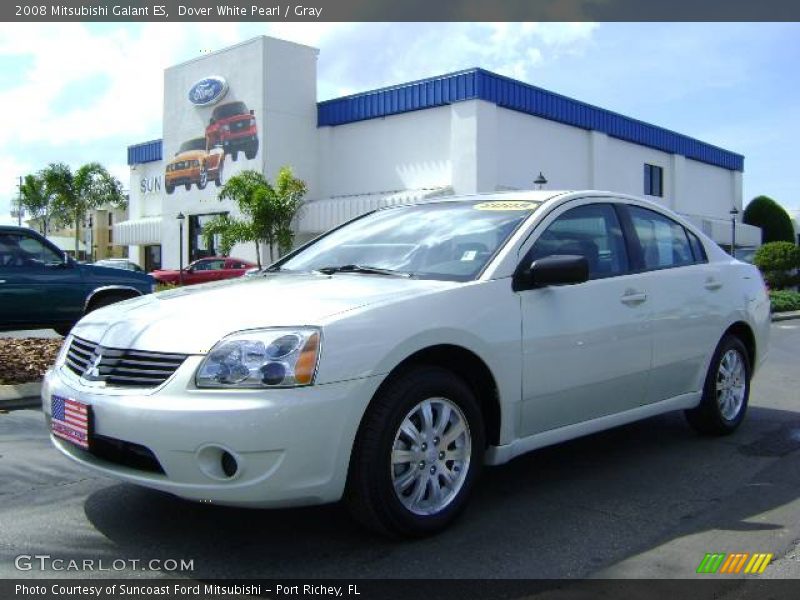 Dover White Pearl / Gray 2008 Mitsubishi Galant ES