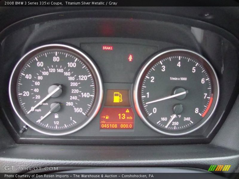 Titanium Silver Metallic / Gray 2008 BMW 3 Series 335xi Coupe