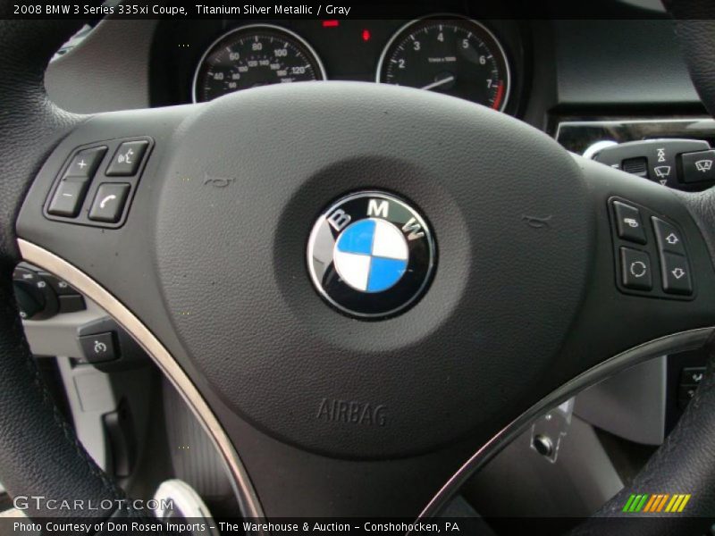 Titanium Silver Metallic / Gray 2008 BMW 3 Series 335xi Coupe
