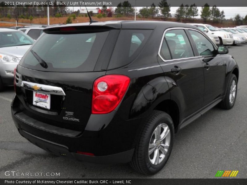 Black / Light Titanium/Jet Black 2011 Chevrolet Equinox LS
