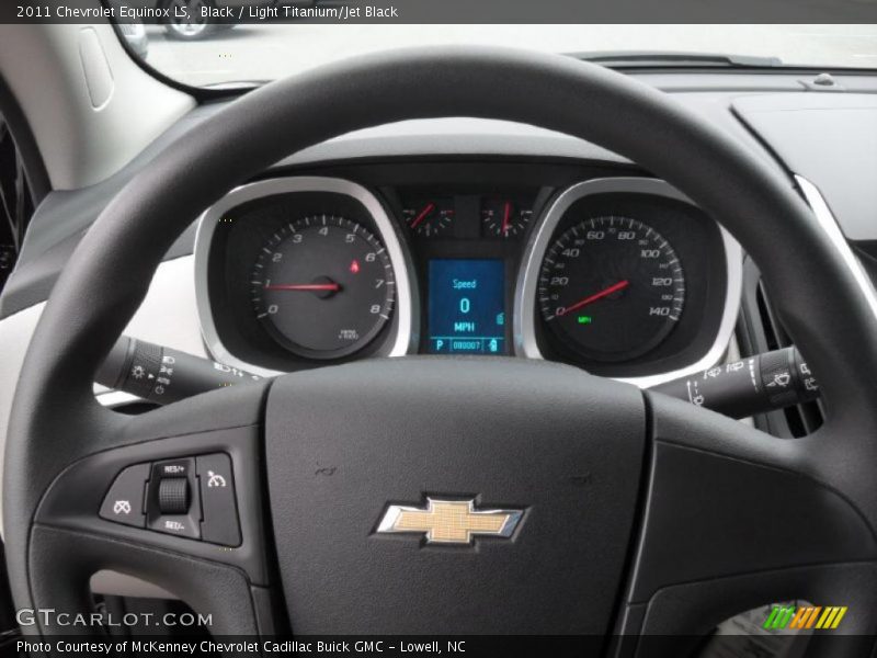 Black / Light Titanium/Jet Black 2011 Chevrolet Equinox LS