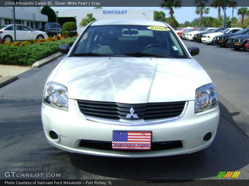 Dover White Pearl / Gray 2008 Mitsubishi Galant ES