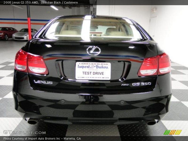 Obsidian Black / Cashmere 2008 Lexus GS 350 AWD