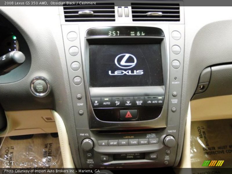 Obsidian Black / Cashmere 2008 Lexus GS 350 AWD