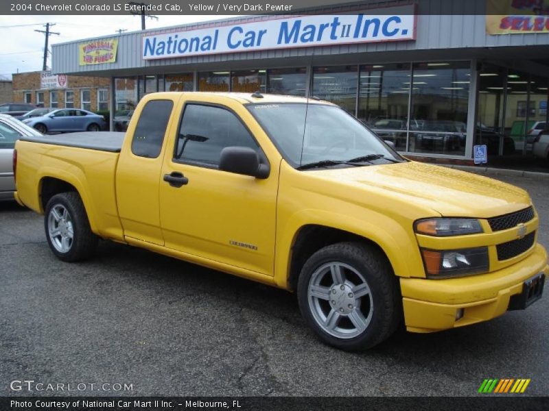 Yellow / Very Dark Pewter 2004 Chevrolet Colorado LS Extended Cab