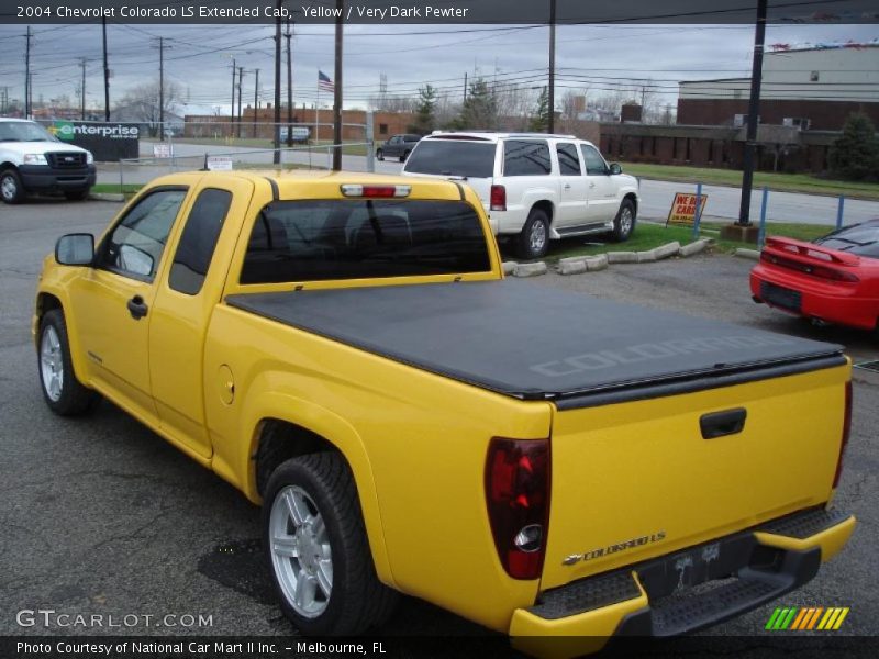 Yellow / Very Dark Pewter 2004 Chevrolet Colorado LS Extended Cab
