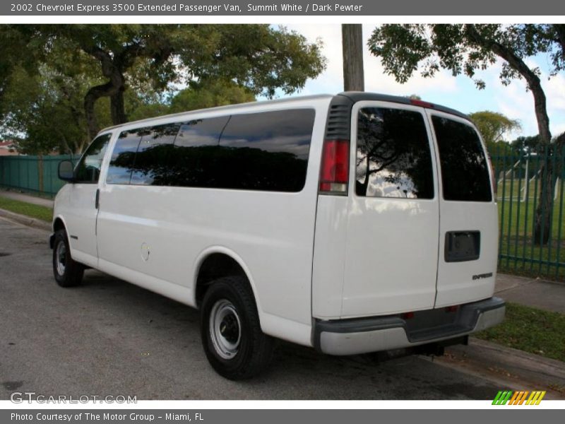 Summit White / Dark Pewter 2002 Chevrolet Express 3500 Extended Passenger Van
