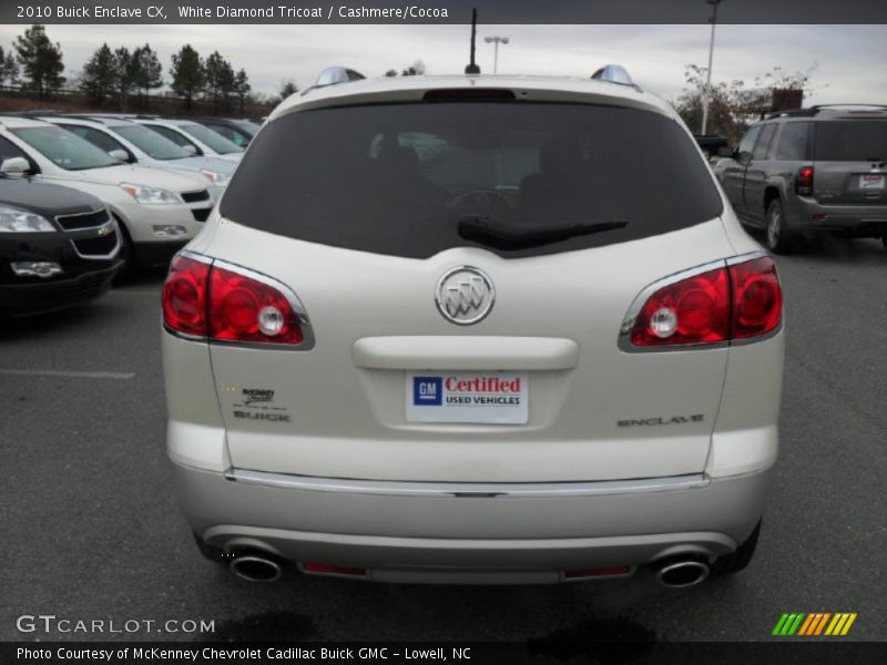 White Diamond Tricoat / Cashmere/Cocoa 2010 Buick Enclave CX