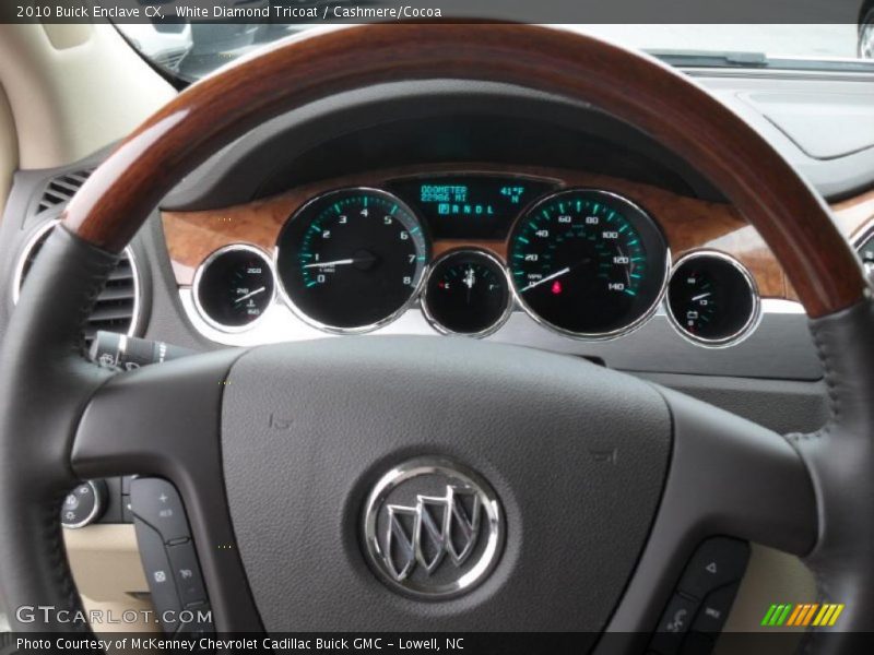 White Diamond Tricoat / Cashmere/Cocoa 2010 Buick Enclave CX
