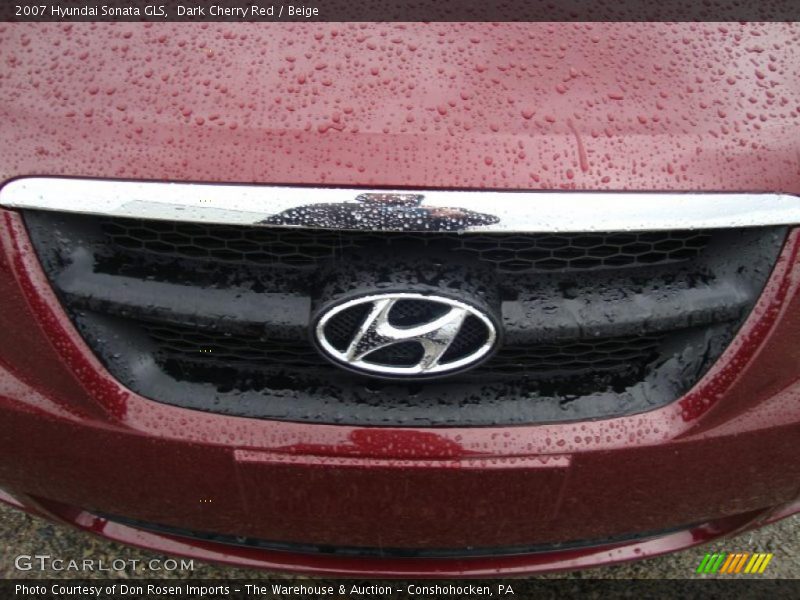 Dark Cherry Red / Beige 2007 Hyundai Sonata GLS