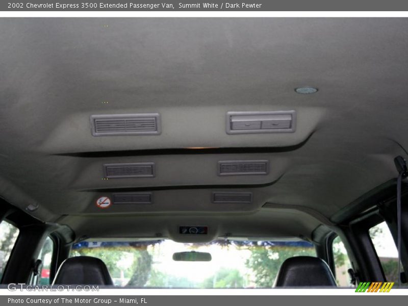 Summit White / Dark Pewter 2002 Chevrolet Express 3500 Extended Passenger Van