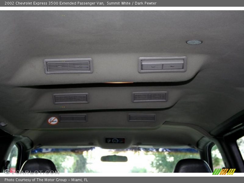 Summit White / Dark Pewter 2002 Chevrolet Express 3500 Extended Passenger Van