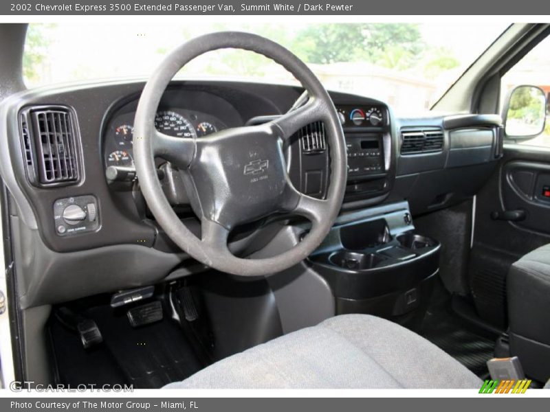 Summit White / Dark Pewter 2002 Chevrolet Express 3500 Extended Passenger Van