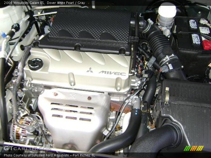 Dover White Pearl / Gray 2008 Mitsubishi Galant ES