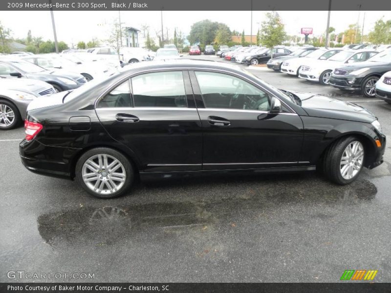 Black / Black 2009 Mercedes-Benz C 300 Sport