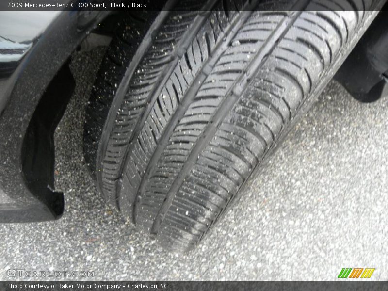 Black / Black 2009 Mercedes-Benz C 300 Sport