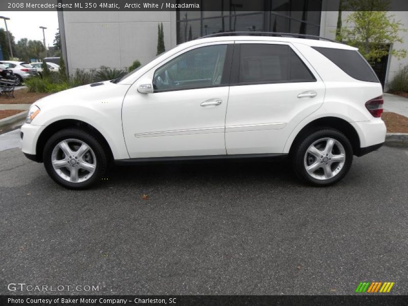 Arctic White / Macadamia 2008 Mercedes-Benz ML 350 4Matic