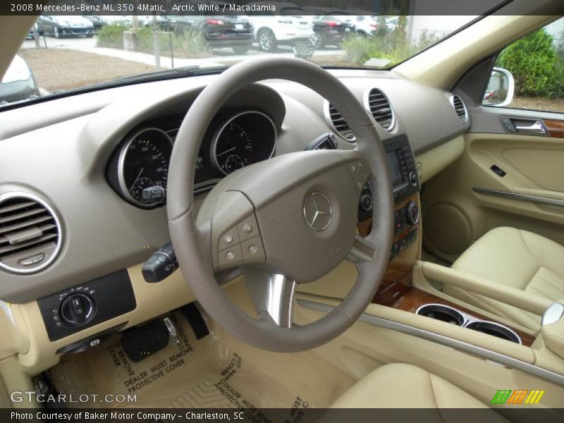 Arctic White / Macadamia 2008 Mercedes-Benz ML 350 4Matic