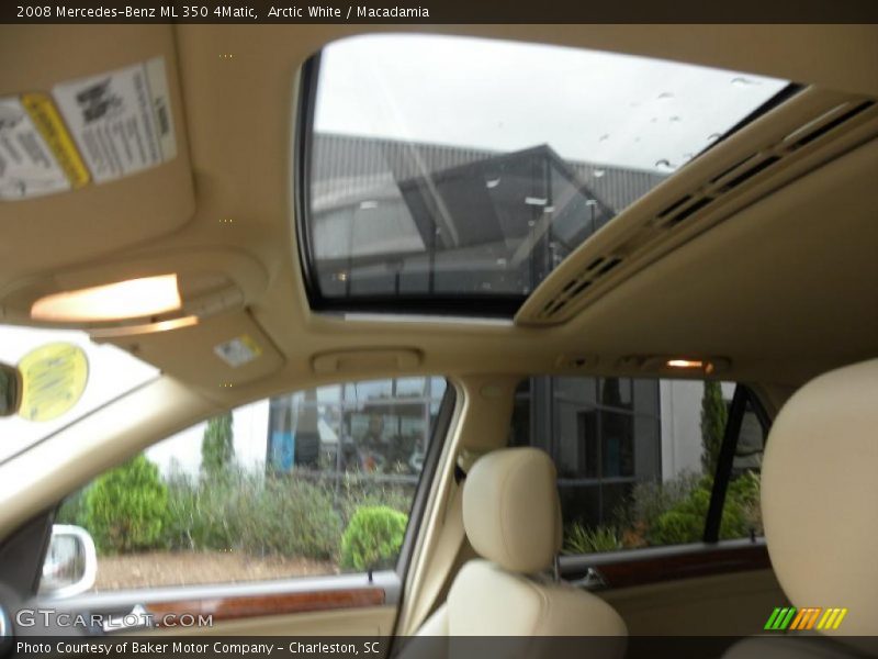 Arctic White / Macadamia 2008 Mercedes-Benz ML 350 4Matic
