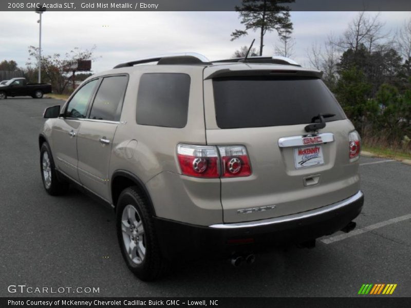 Gold Mist Metallic / Ebony 2008 GMC Acadia SLT