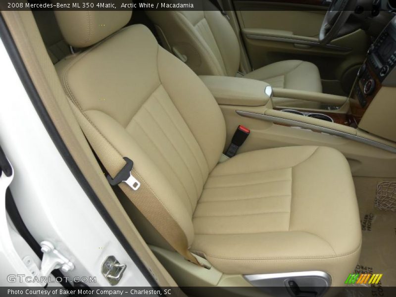 Arctic White / Macadamia 2008 Mercedes-Benz ML 350 4Matic