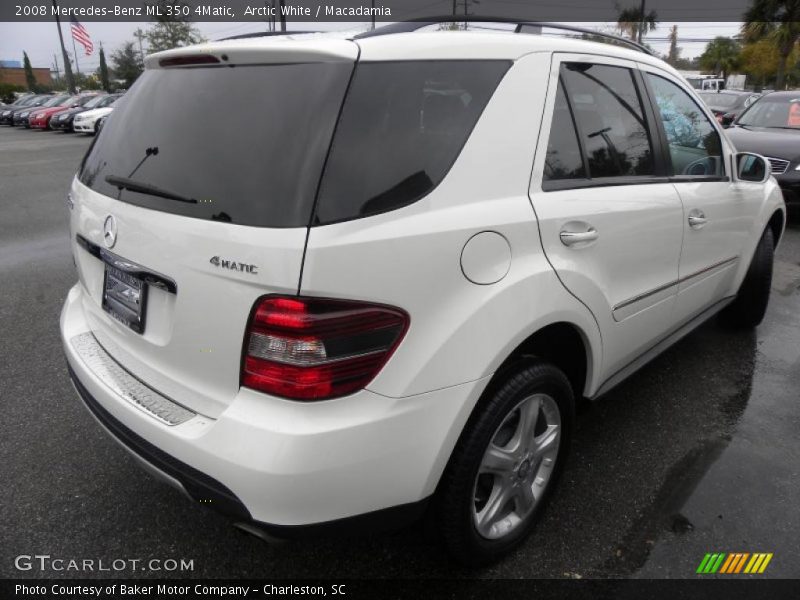Arctic White / Macadamia 2008 Mercedes-Benz ML 350 4Matic