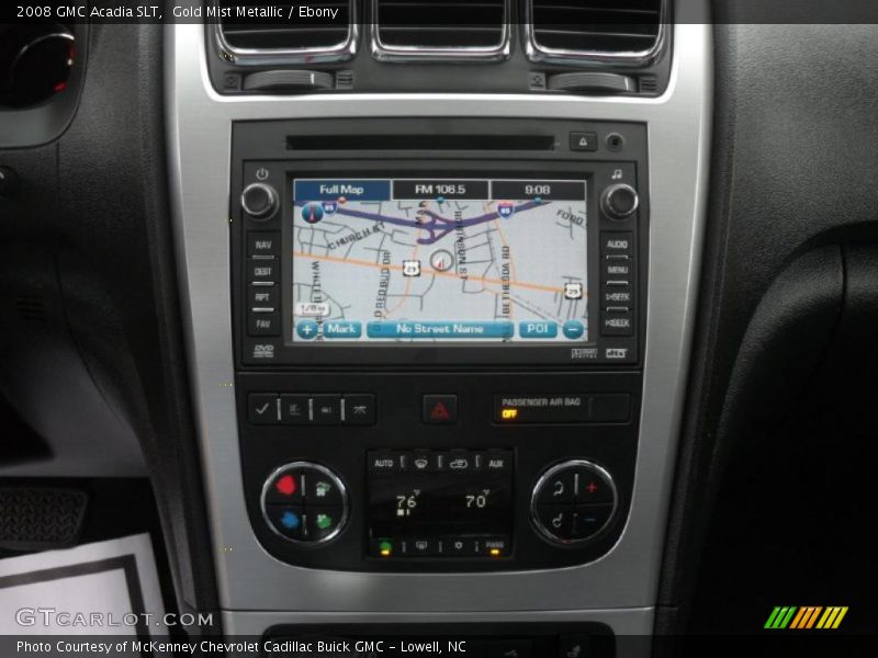 Gold Mist Metallic / Ebony 2008 GMC Acadia SLT