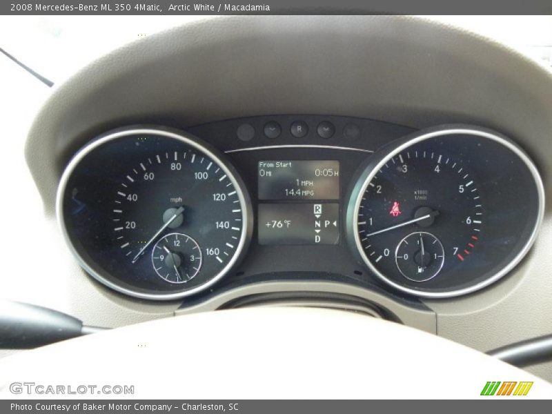 Arctic White / Macadamia 2008 Mercedes-Benz ML 350 4Matic