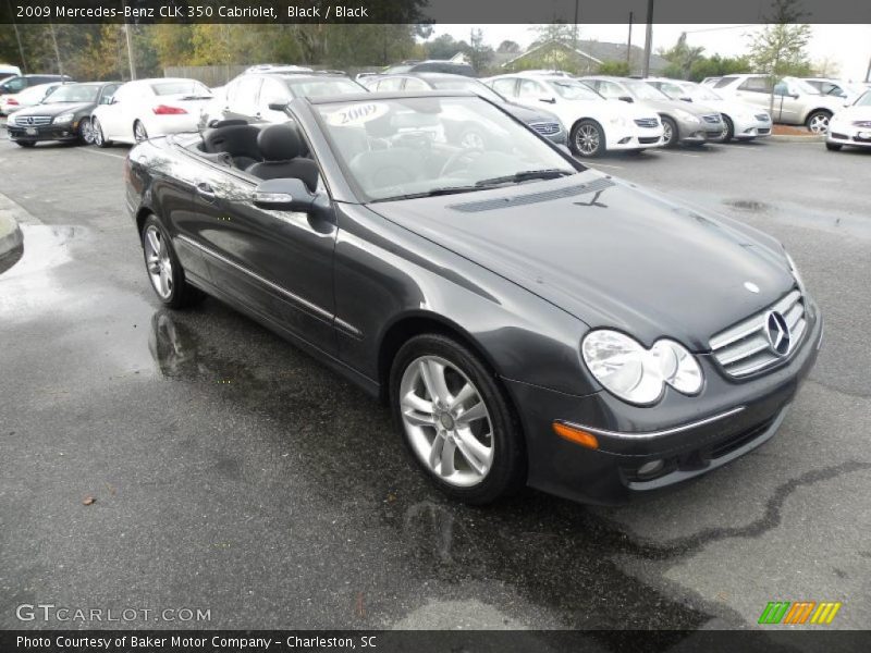 Black / Black 2009 Mercedes-Benz CLK 350 Cabriolet