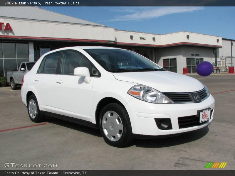 Fresh Powder / Beige 2007 Nissan Versa S