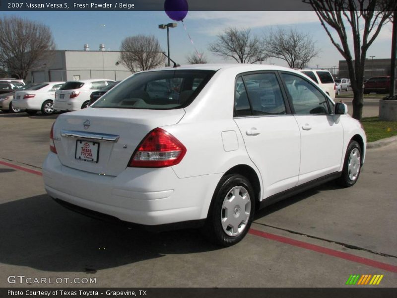 Fresh Powder / Beige 2007 Nissan Versa S