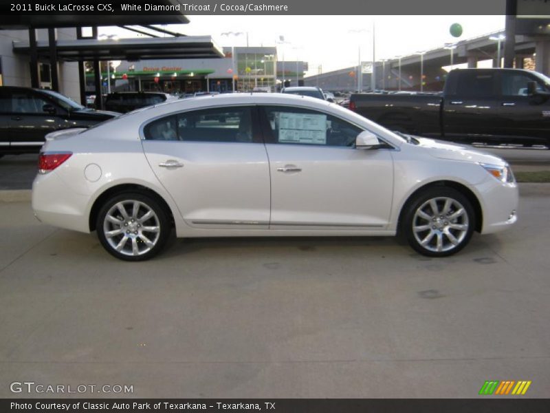 White Diamond Tricoat / Cocoa/Cashmere 2011 Buick LaCrosse CXS