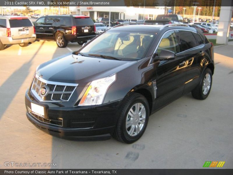 Black Ice Metallic / Shale/Brownstone 2011 Cadillac SRX FWD