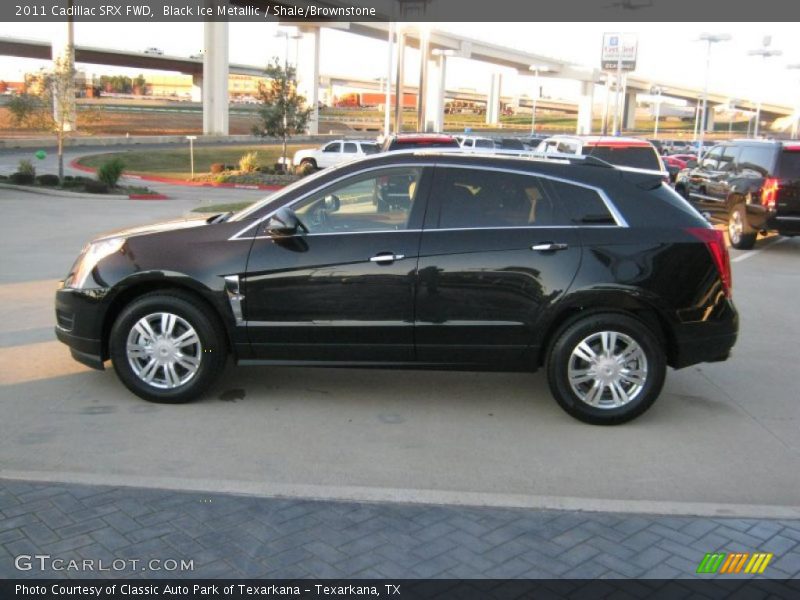 Black Ice Metallic / Shale/Brownstone 2011 Cadillac SRX FWD