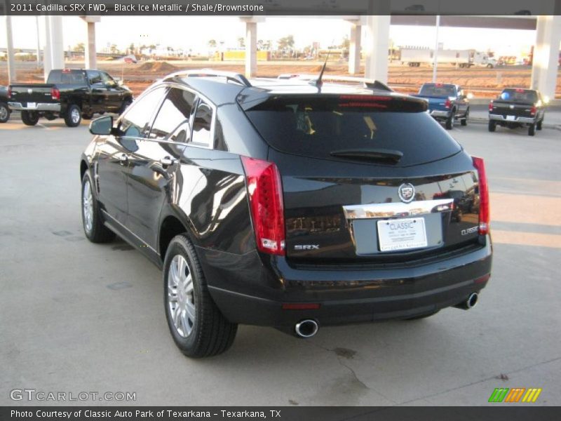 Black Ice Metallic / Shale/Brownstone 2011 Cadillac SRX FWD