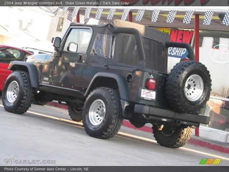 Shale Green Metallic / Dark Slate Gray 2004 Jeep Wrangler Unlimited 4x4