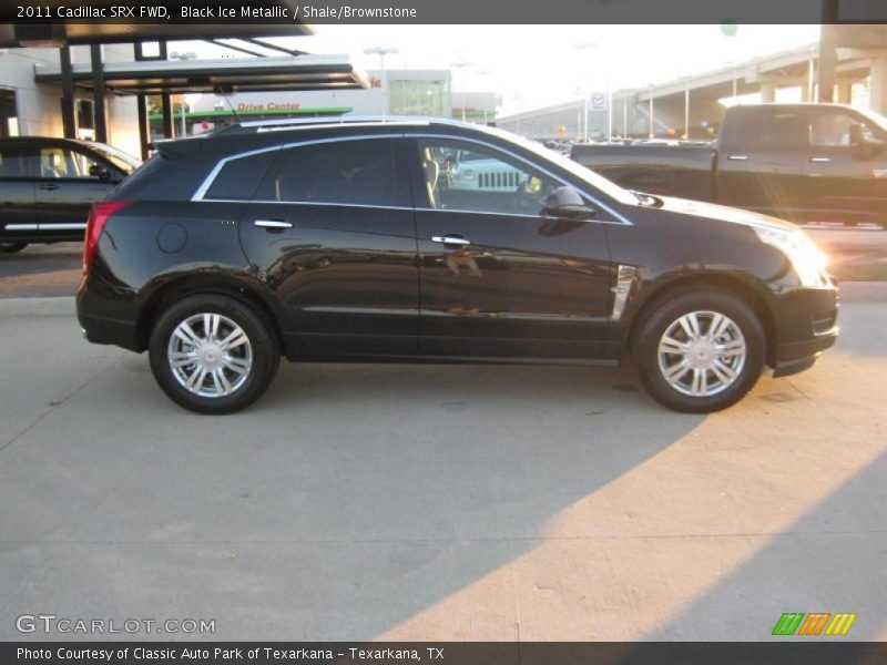 Black Ice Metallic / Shale/Brownstone 2011 Cadillac SRX FWD