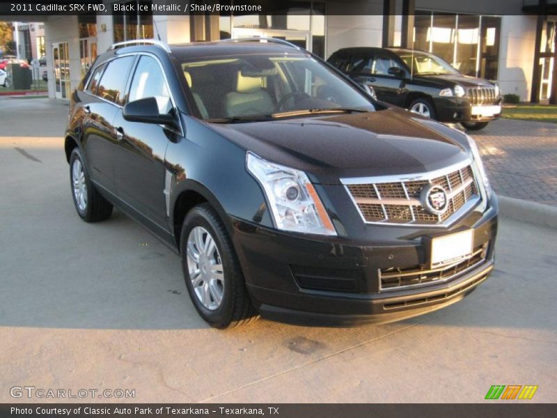 Black Ice Metallic / Shale/Brownstone 2011 Cadillac SRX FWD