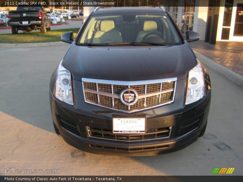 Black Ice Metallic / Shale/Brownstone 2011 Cadillac SRX FWD