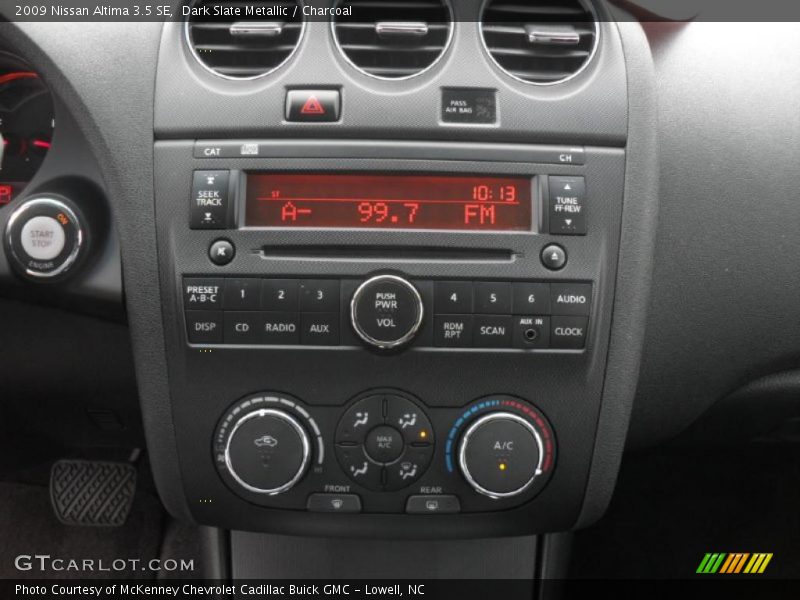 Controls of 2009 Altima 3.5 SE