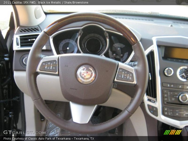 Black Ice Metallic / Shale/Brownstone 2011 Cadillac SRX FWD