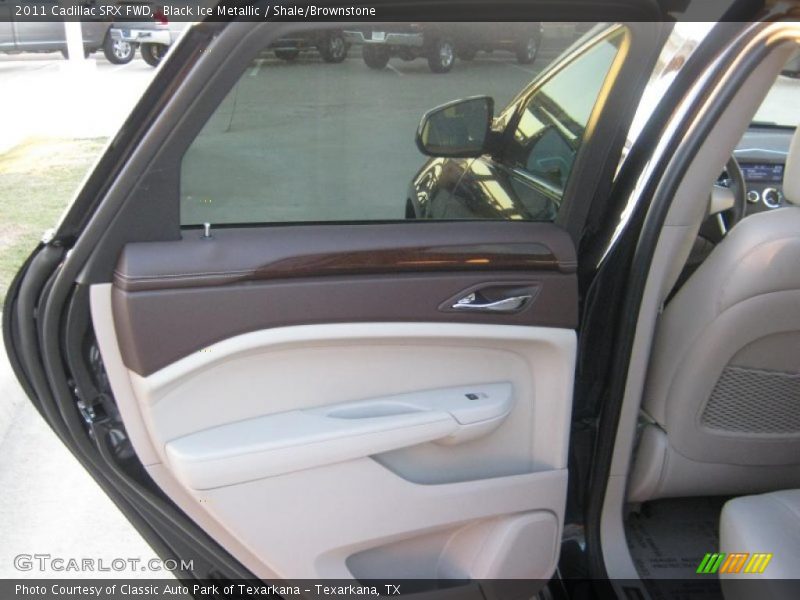 Black Ice Metallic / Shale/Brownstone 2011 Cadillac SRX FWD