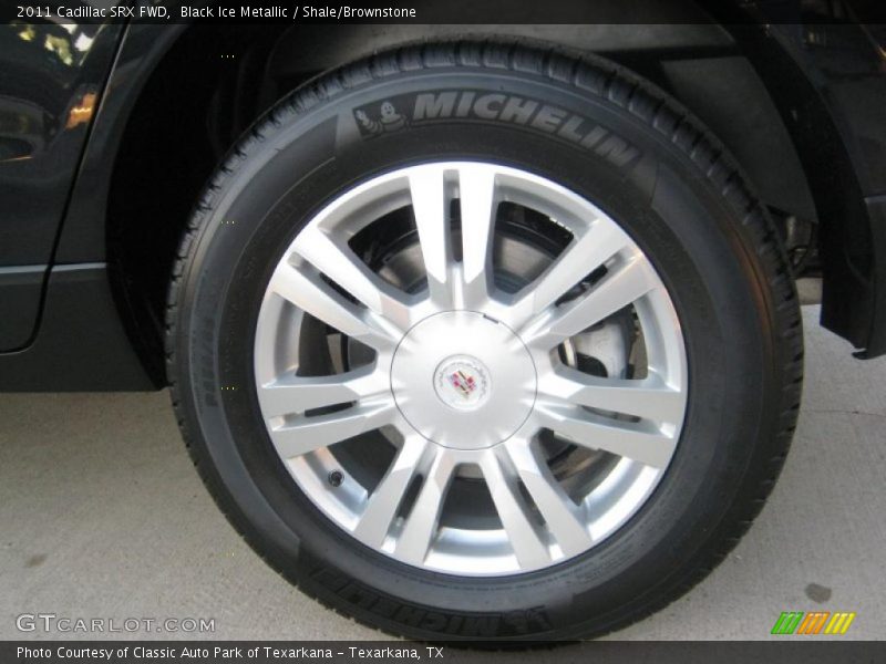 Black Ice Metallic / Shale/Brownstone 2011 Cadillac SRX FWD